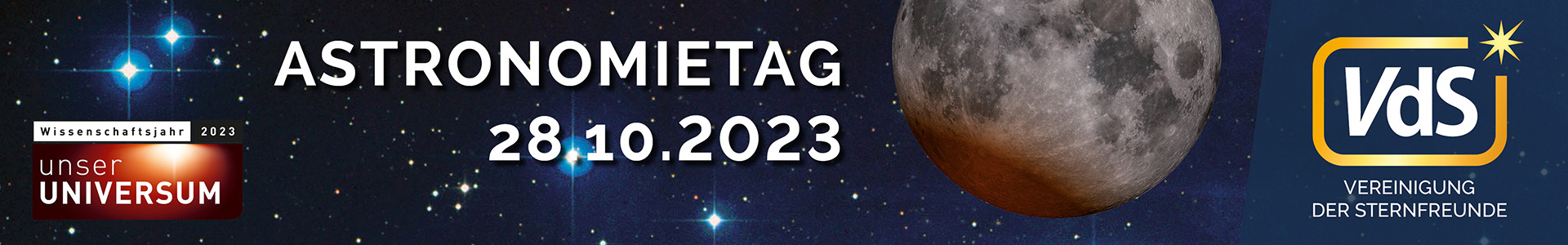 VdS Astronomietag 2023 Banner VdS WP mit Termin 1920x300